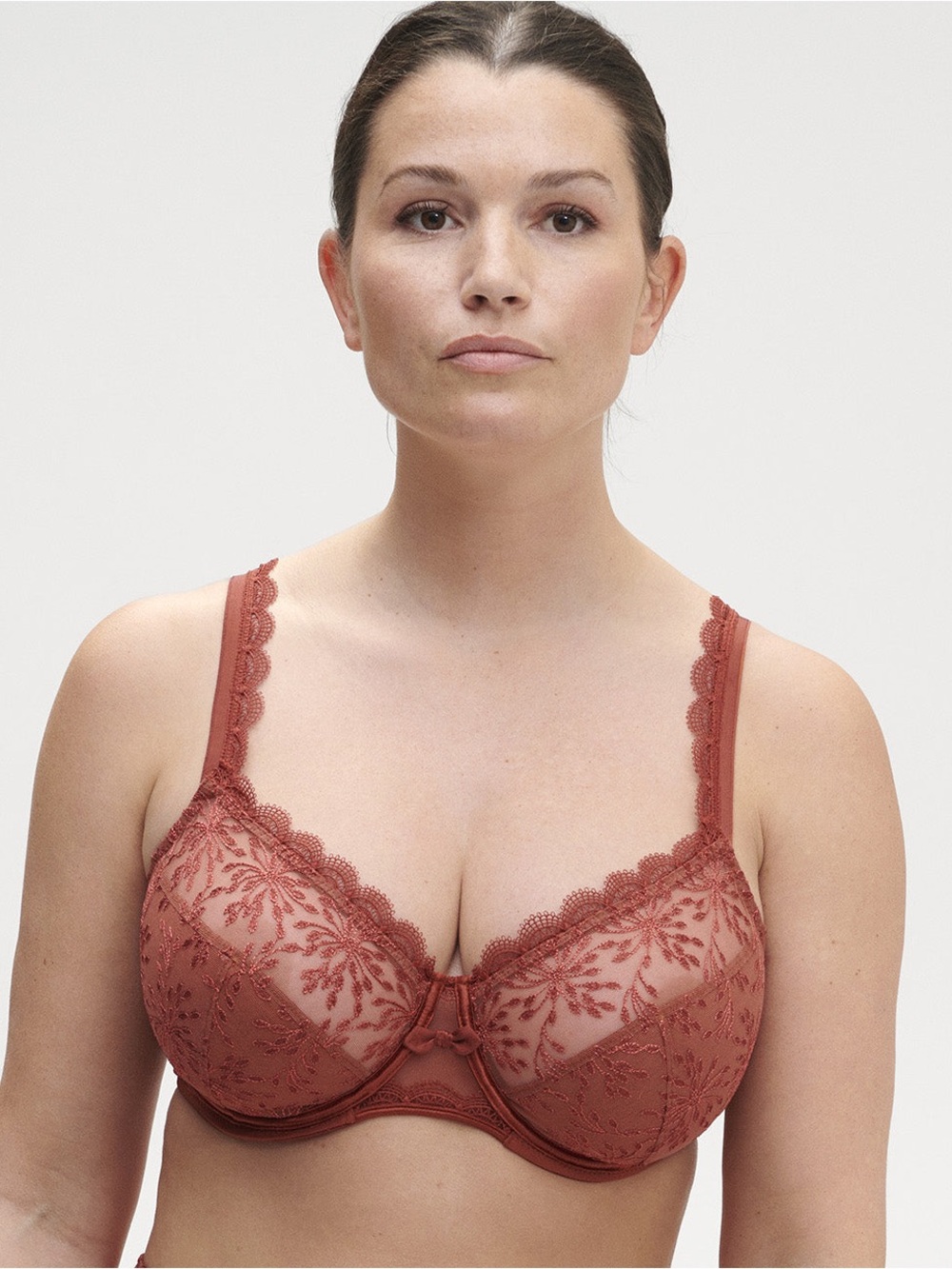 Simone Pérèle Singuliere Full Cup Support Bra Embroidered 1A2320 Sienna 38G NWOT
